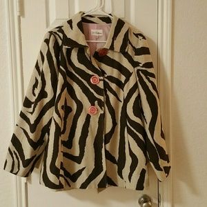FLASH SALE Zebra Trench Coat.